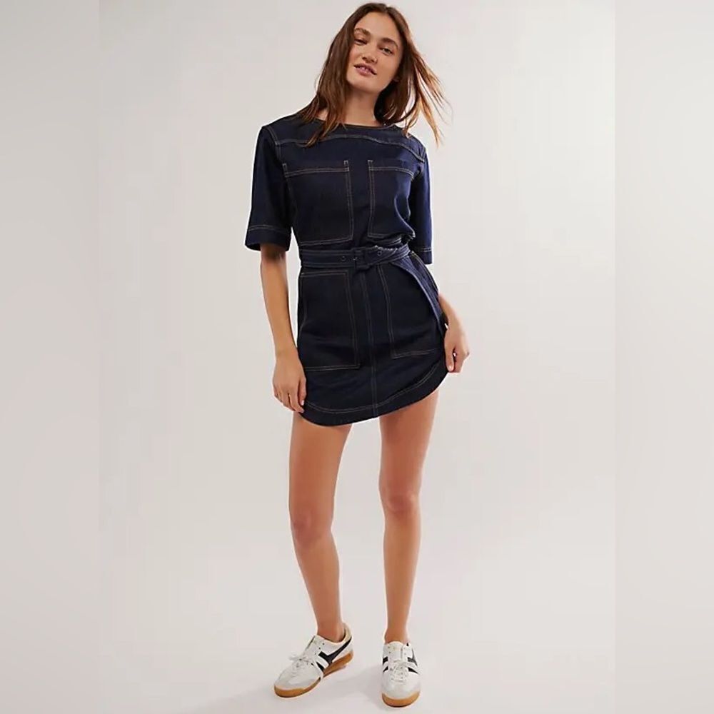 Anthropologie SHONA JOY Rita Patch Pocket Mini Dress/ size 6
